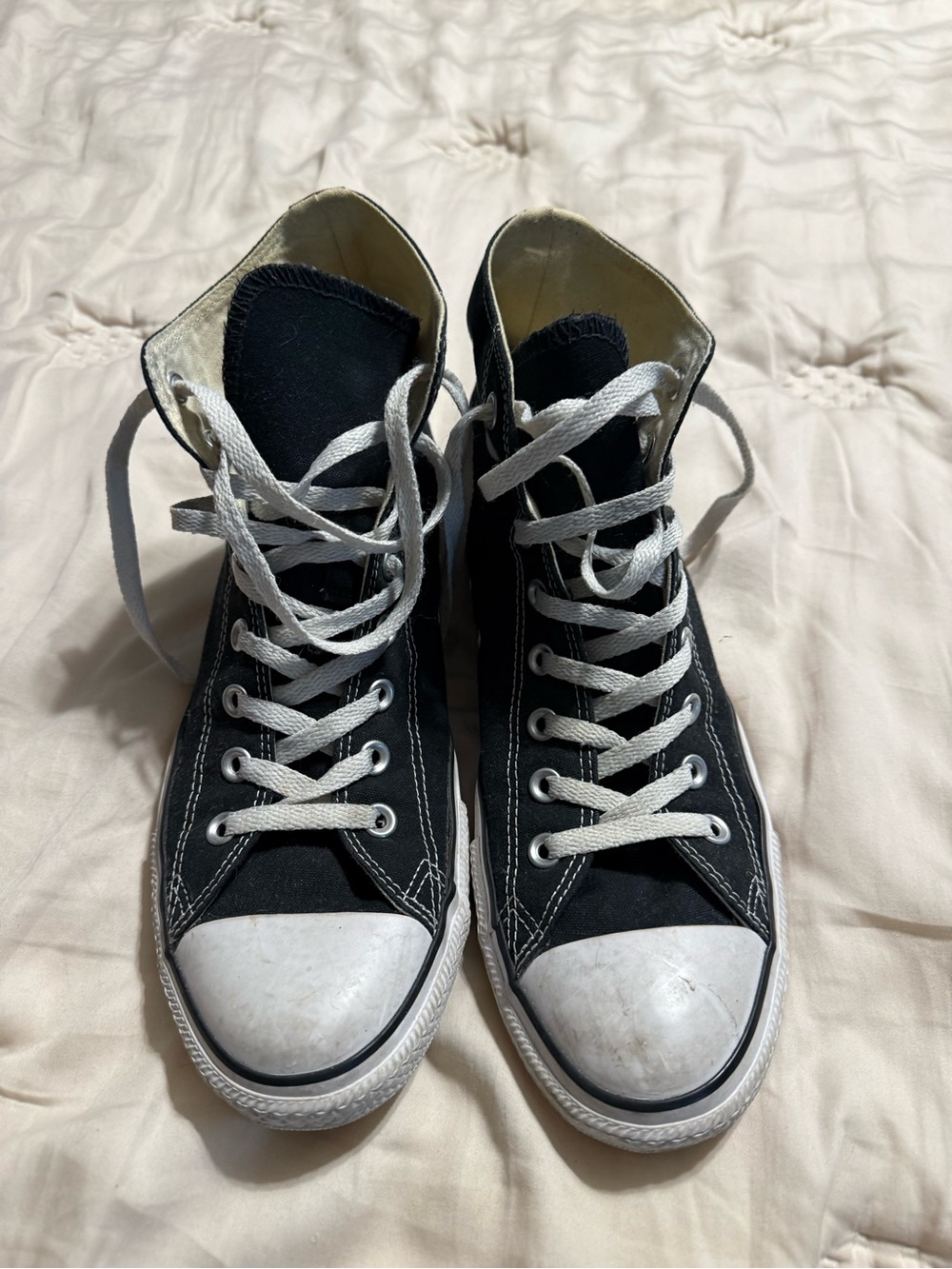 Converse Black and White High-Top Sneakers